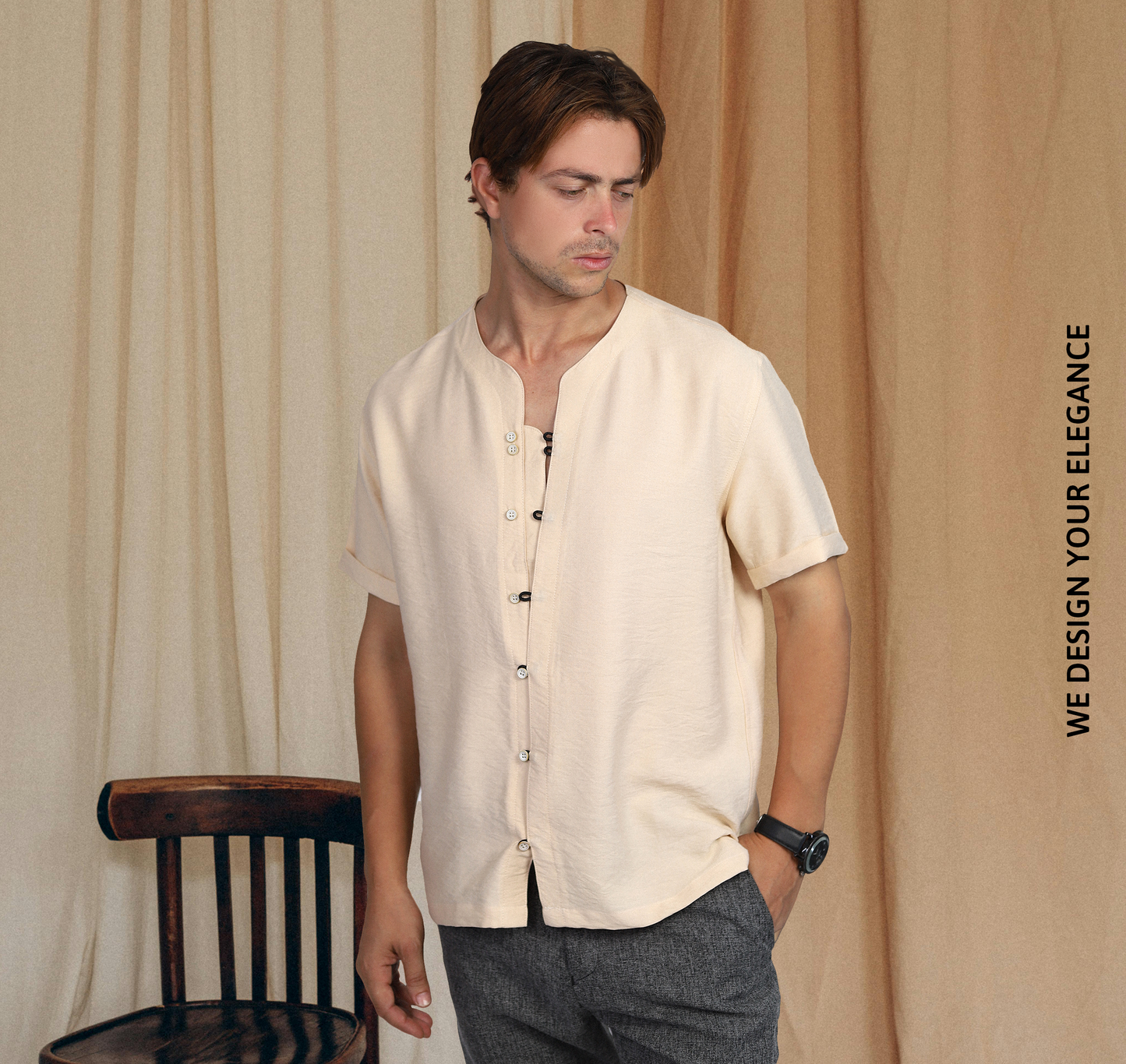 Casual linen shirt for men